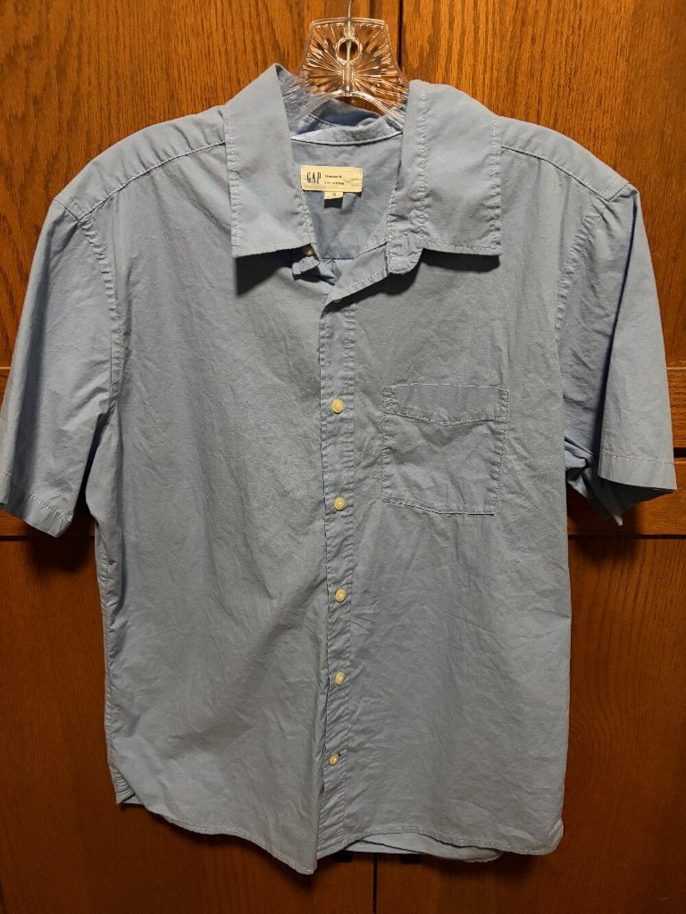 Gap Light Blue Linen Shirt M